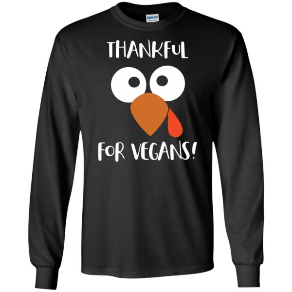 vegan thanksgiving long sleeve - black