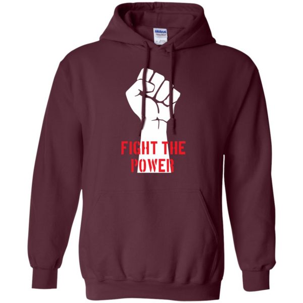 fight the power hoodie - maroon