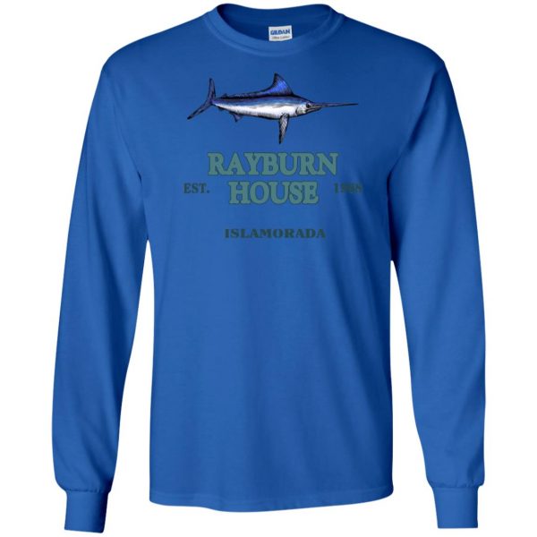 rayburn house long sleeve - royal blue