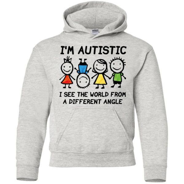 I'm Autistic - Autism T Shirts kids hoodie - ash
