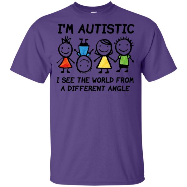 I'm Autistic - Autism T Shirts kids t shirt - purple