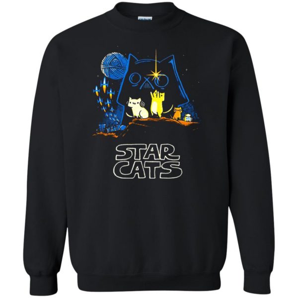 star cats sweatshirt - black