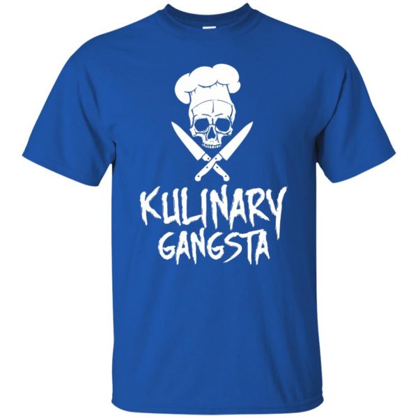 kulinary gangsta t shirt - royal blue