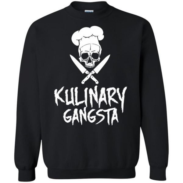 kulinary gangsta sweatshirt - black