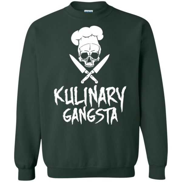 kulinary gangsta sweatshirt - forest green