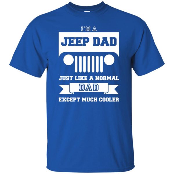 jeep dad t shirt - royal blue
