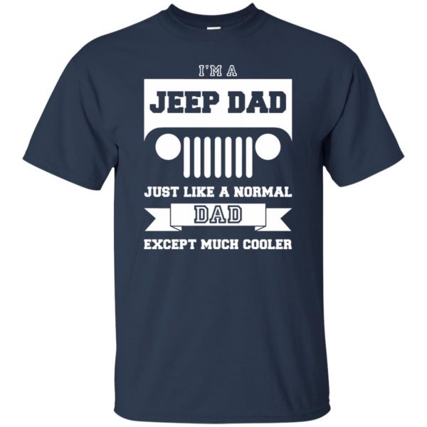 jeep dad t shirt - navy blue