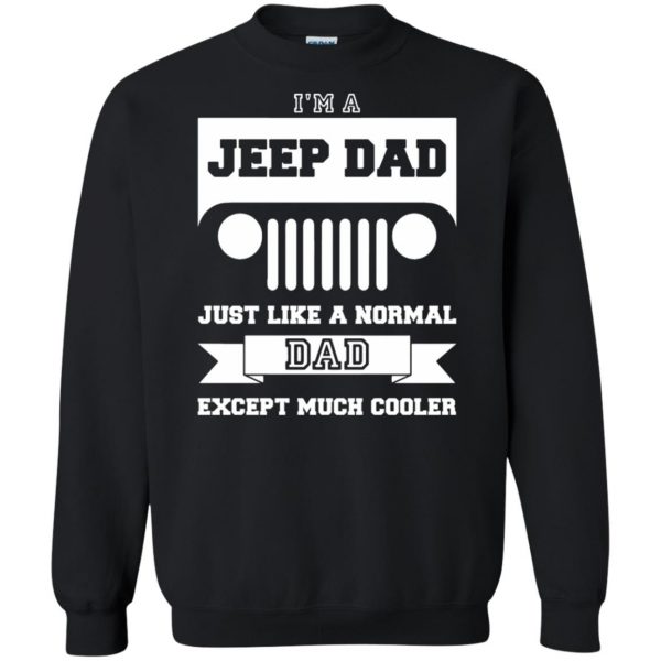 jeep dad sweatshirt - black