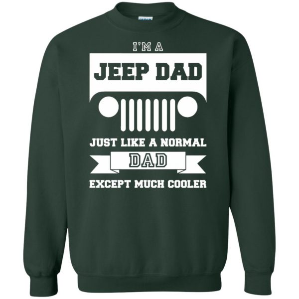 jeep dad sweatshirt - forest green
