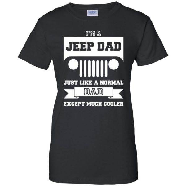 jeep dad womens t shirt - lady t shirt - black