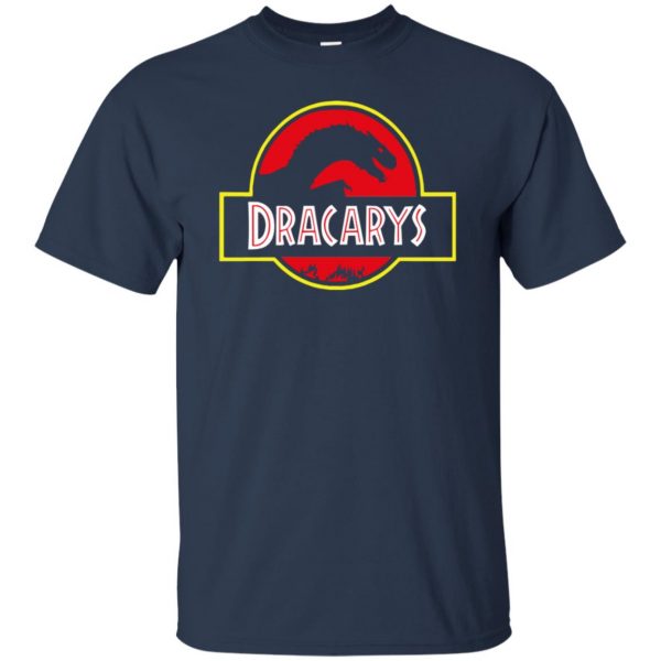 dracarys t shirt - navy blue