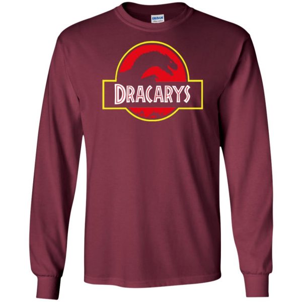 dracarys long sleeve - maroon