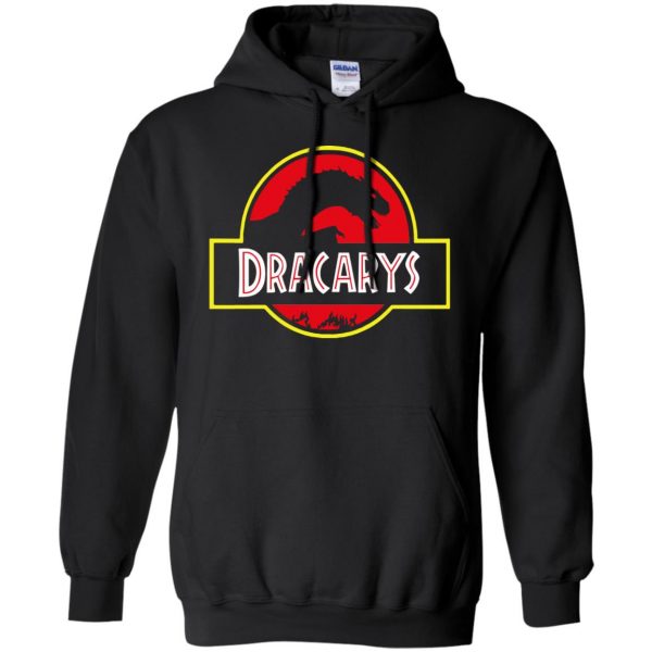 dracarys hoodie - black