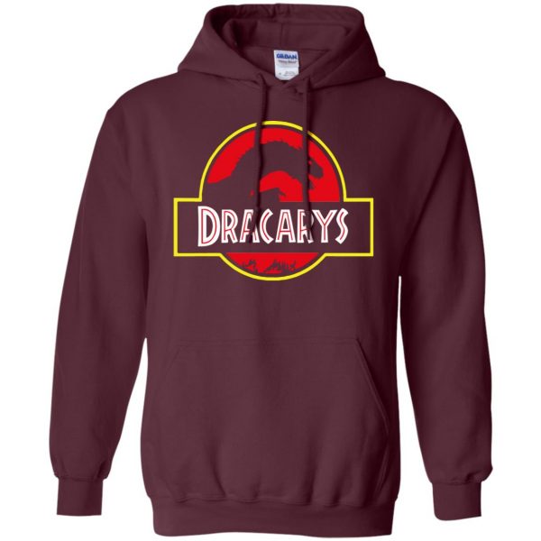 dracarys hoodie - maroon