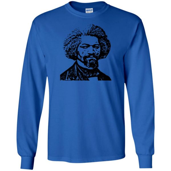 frederick douglass long sleeve - royal blue