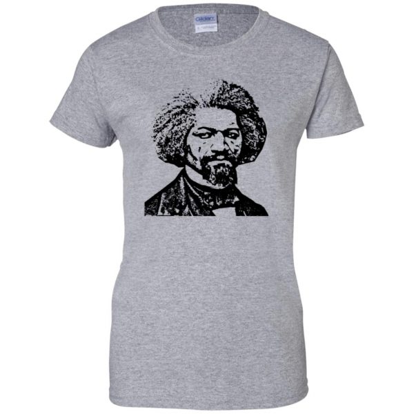 frederick douglass womens t shirt - lady t shirt - sport grey