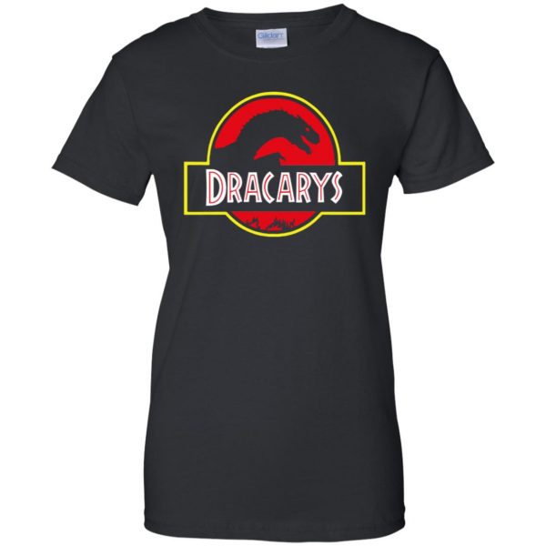 dracarys womens t shirt - lady t shirt - black
