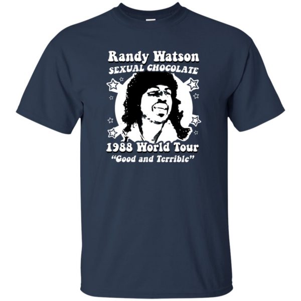 randy watson t shirt - navy blue