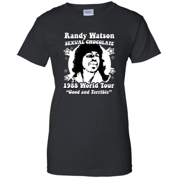 randy watson womens t shirt - lady t shirt - black