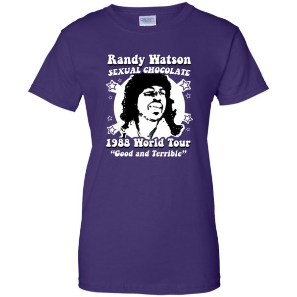 randy watson womens t shirt - lady t shirt - purple