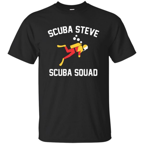 scuba steve tshirt - black