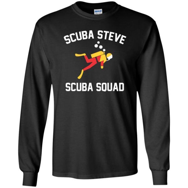 scuba steve long sleeve - black