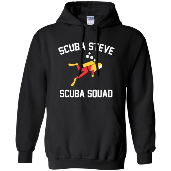 scuba steve hoodie - black