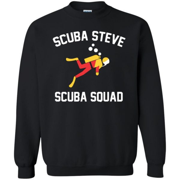 scuba steve sweatshirt - black