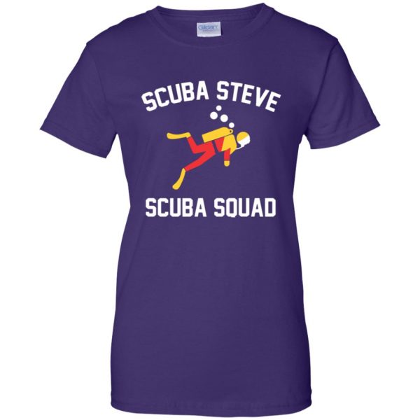 scuba steve womens t shirt - lady t shirt - purple