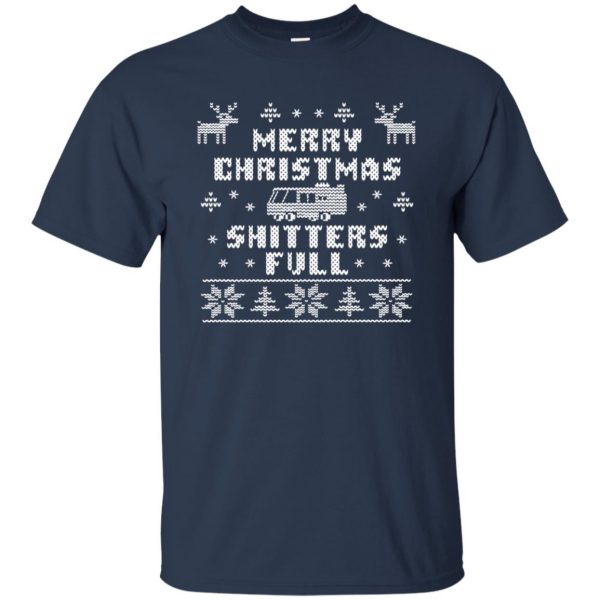 shitters full t shirt - navy blue