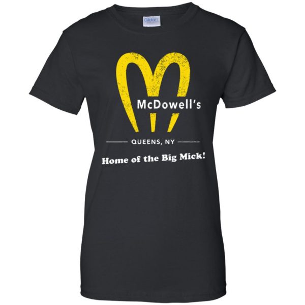 mcdowell's womens t shirt - lady t shirt - black
