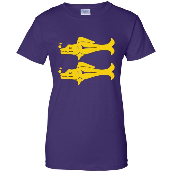 blue barracudas womens t shirt - lady t shirt - purple