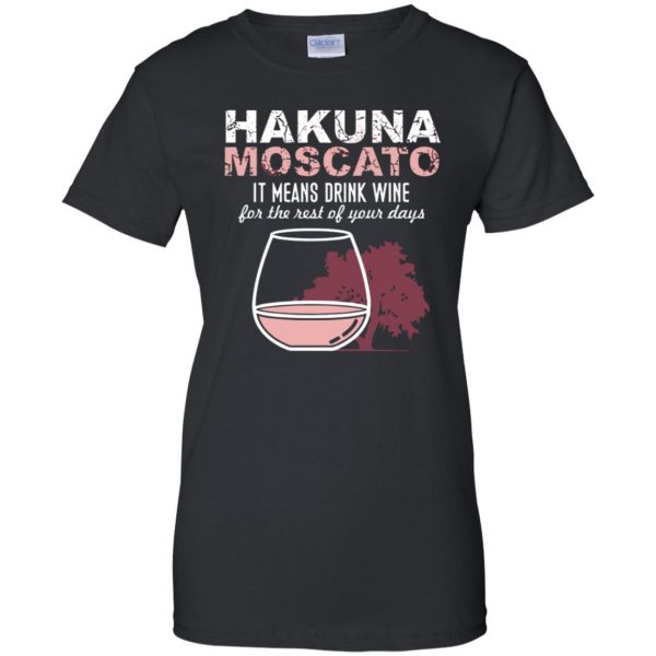 hakuna moscato womens t shirt - lady t shirt - black