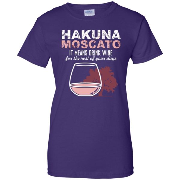 hakuna moscato womens t shirt - lady t shirt - purple
