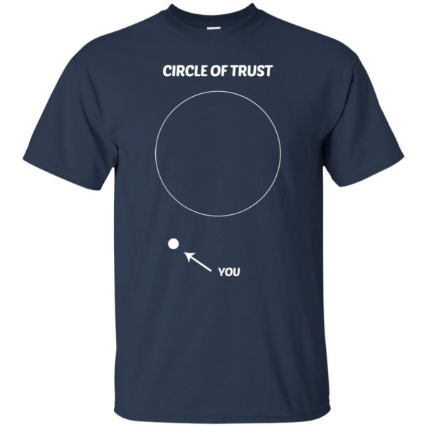 circle of trust t shirt - navy blue
