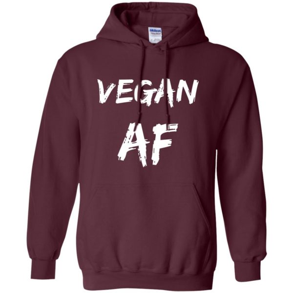 vegan af hoodie - maroon