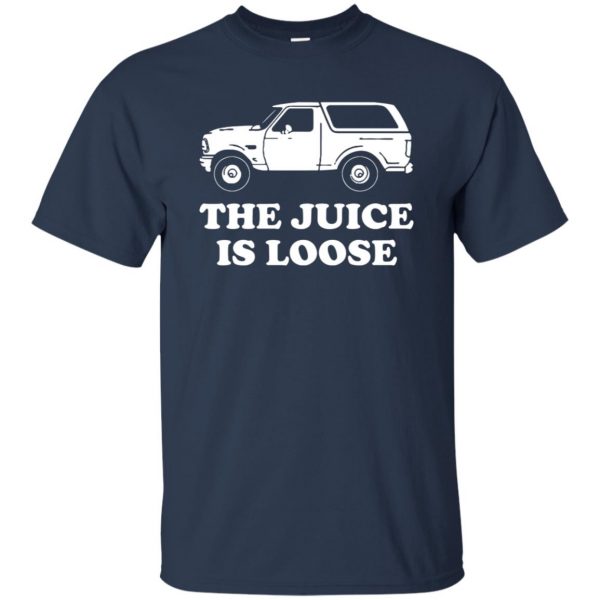 the juice is loose t shirt - navy blue