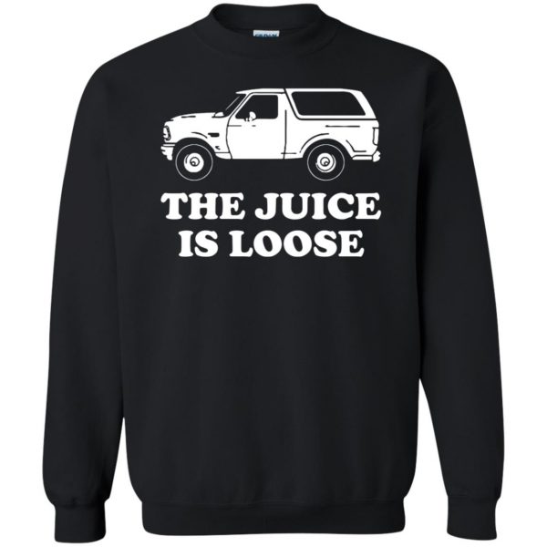 the juice is loose sweatshirt - black