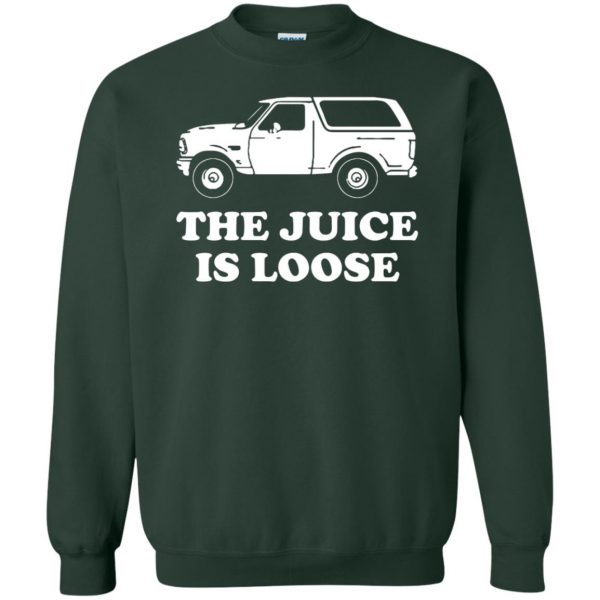 the juice is loose sweatshirt - forest green