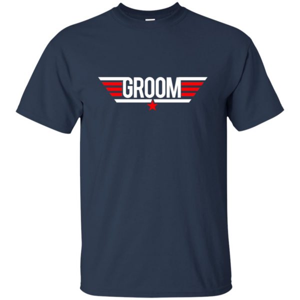 Groom t shirt - navy blue