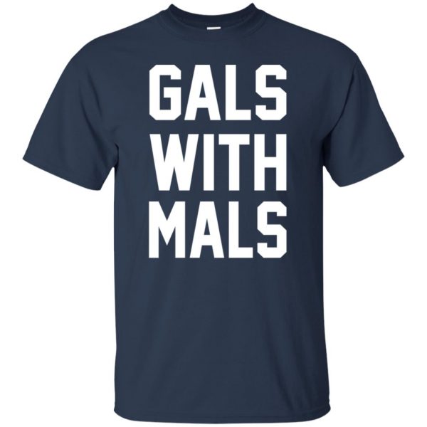 Gals With Mals t shirt - navy blue
