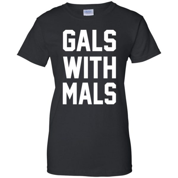 Gals With Mals womens t shirt - lady t shirt - black