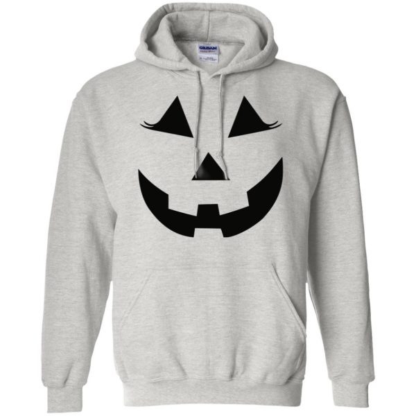 Pumpkin Face hoodie - ash
