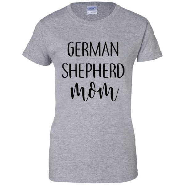 German Shepherd Mom womens t shirt - lady t shirt - sport grey