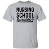 Nursing School Survivor t-shirt - sport grey
