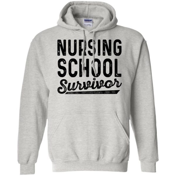 Nursing School Survivor hoodie - ash