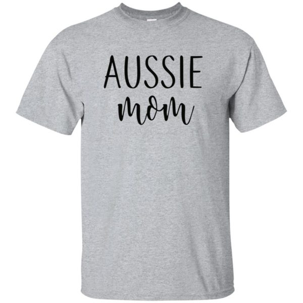 Aussie Mom t-shirt - sport grey