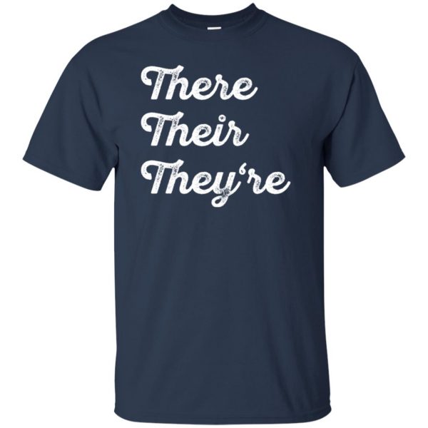 There Their They�re t shirt - navy blue
