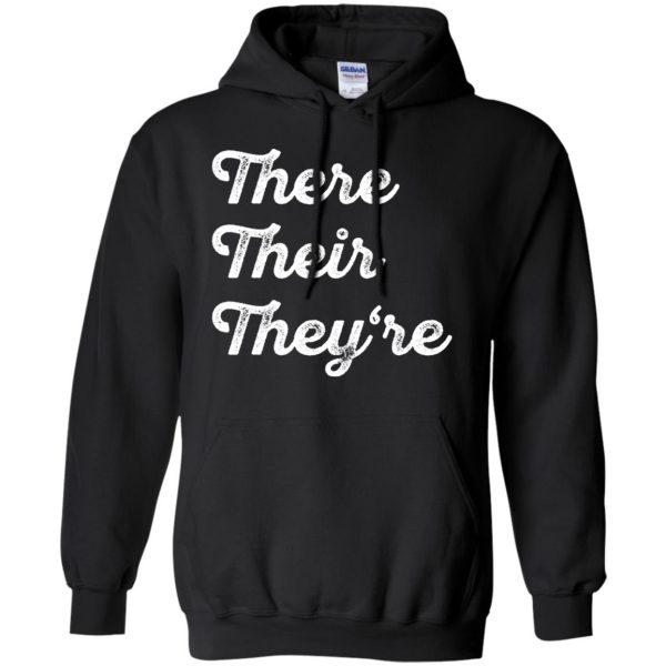 There Their They�re hoodie - black
