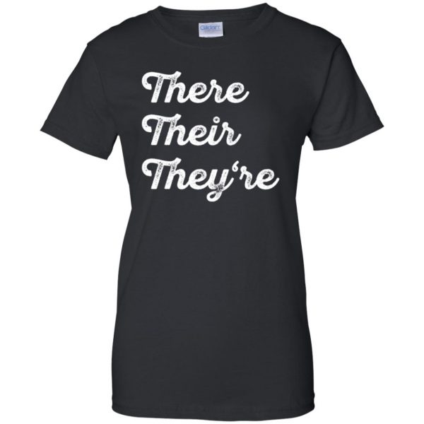There Their They�re womens t shirt - lady t shirt - black